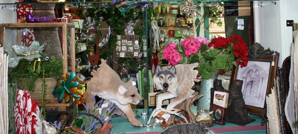 Lodge themed decor at Shangri-la Boutique